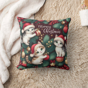 Meowy Christmas -  Cushion