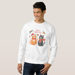 Meowy Christmas – Cute Funny Cats Holiday Design  Sweatshirt