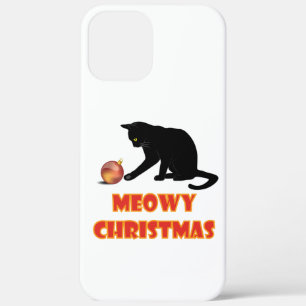 Meowy Christmas Funny Cat iPhone 12 Pro Max Case