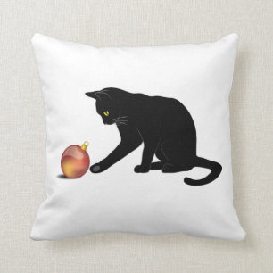 Meowy Christmas Funny Cat Cushion