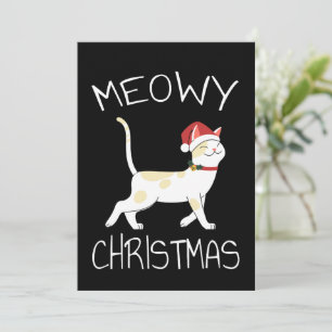 Meowy Christmas - Funny Christmas 2022 Invitation