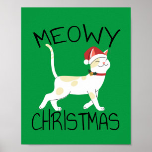 Meowy Christmas - Funny Christmas Poster