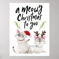 Meowy Christmas Funny Kitty Cat