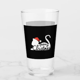 Meowy Christmas Glass