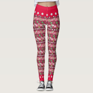 Meowy Christmas Happy Reindeer Leggings