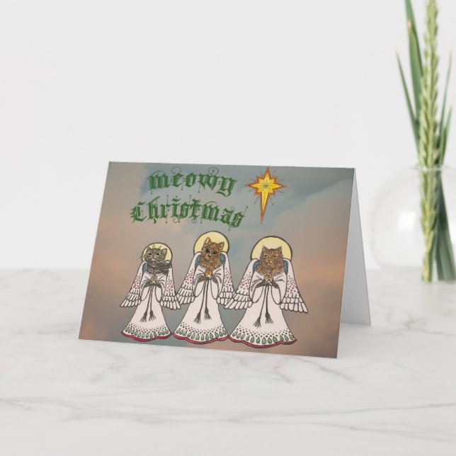 Meowy Christmas Holiday Card (Front)