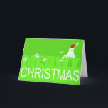 Meowy Christmas! Holiday Card<br><div class="desc">Say Merry Christmas the cat way this year! Celebrate the holidays with this cute kitty Christmas card! Watch out-Santa Paws is coming to town!</div>