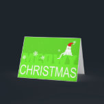 Meowy Christmas! Holiday Card<br><div class="desc">Say Merry Christmas the cat way this year! Celebrate the holidays with this cute kitty Christmas card! Watch out-Santa Paws is coming to town!</div>