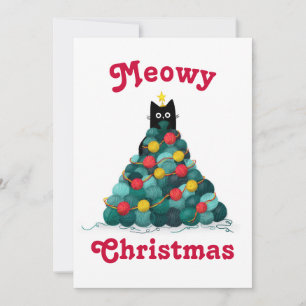Meowy Christmas Holiday Card