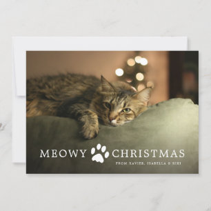 Meowy Christmas Holiday Card