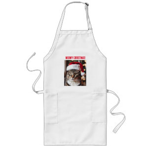 Meowy Christmas! Long Apron