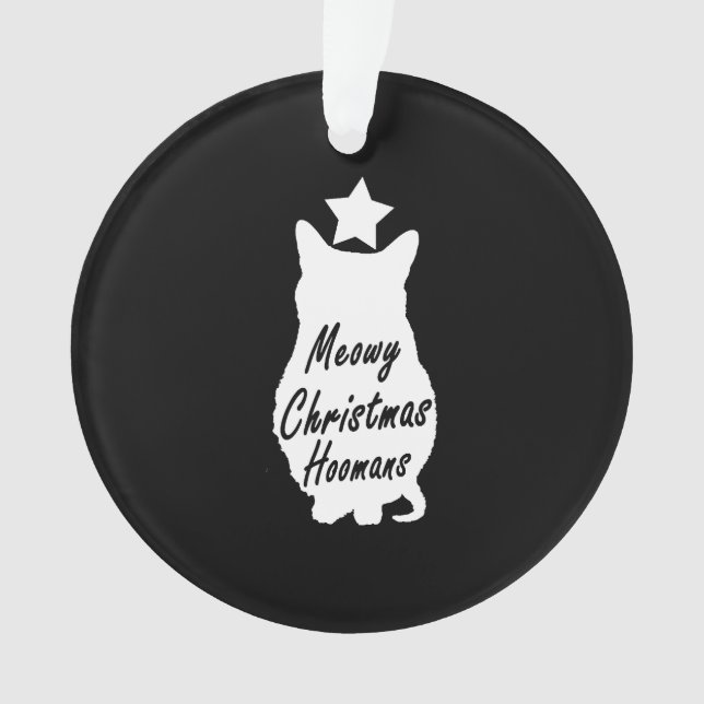MEOWY Christmas       Ornament (Front)