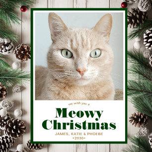 Meowy Christmas Photo Holiday Card