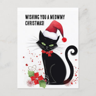 Meowy Christmas! Postcard
