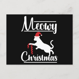 Meowy Christmas Postcard