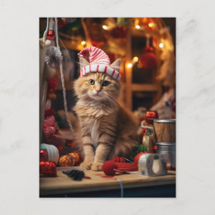 Meowy Christmas! Postcard
