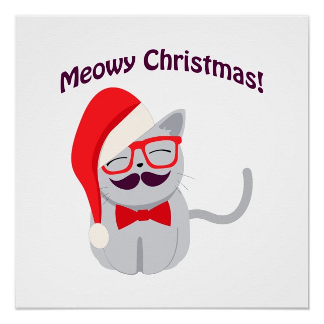 Meowy Christmas! Poster (Front)
