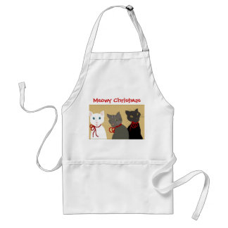 Meowy Christmas Standard Apron