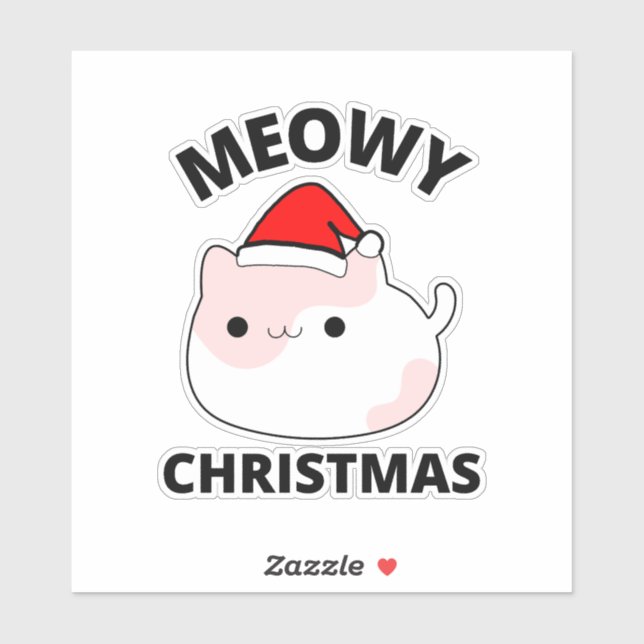 Meowy Christmas Sticker (Sheet)