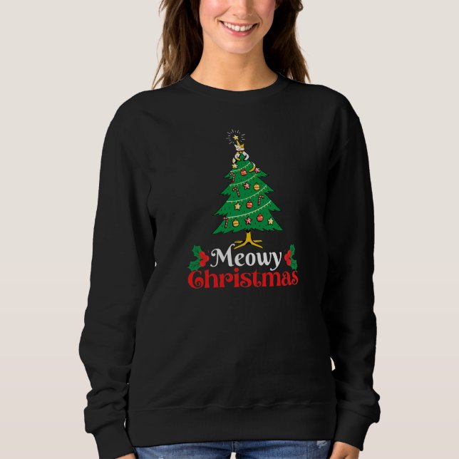 Meowy Christmas  Sweatshirt (Front)
