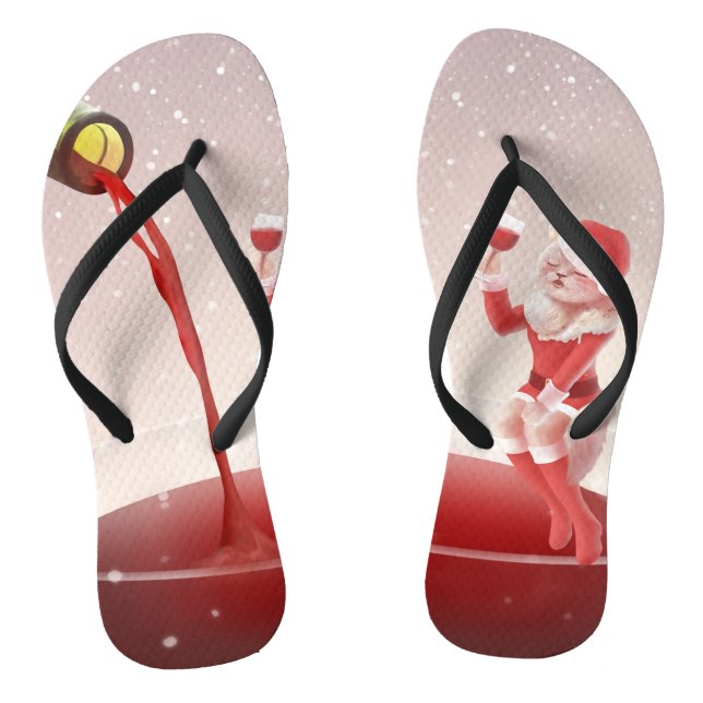 Meowy Christmas Toast Thongs (Footbed)
