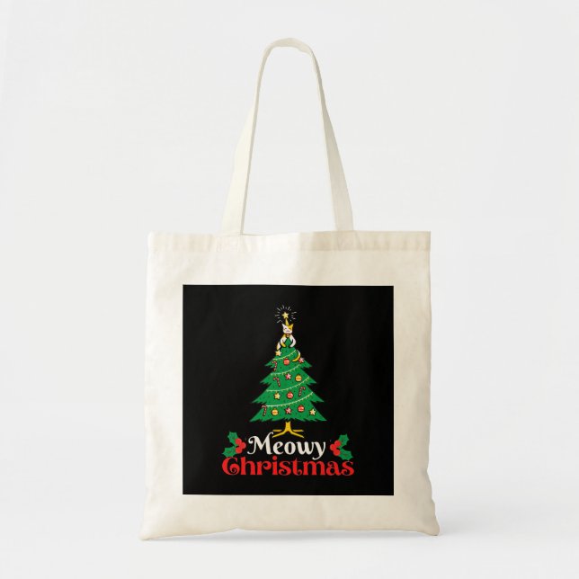 Meowy Christmas   Tote Bag (Front)