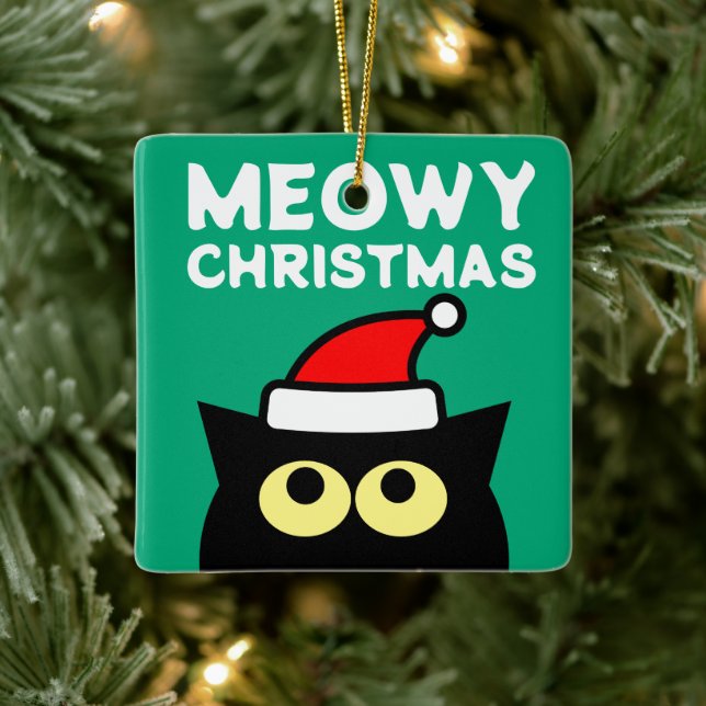Meowy Christmas tree ornament for cat lovers (Tree)