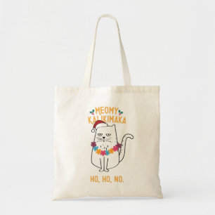 Meowy Kalikimaka - Funny Cat Christmas  Tote Bag
