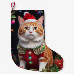 Meowy Small Christmas Stocking