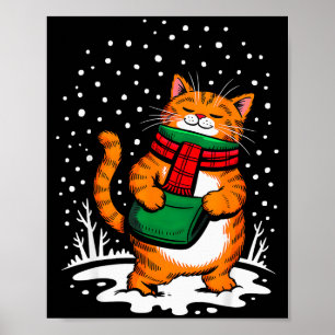 Meowy Xmas Cats Christmas Snow Kitten Funny For Ca Poster