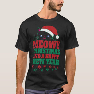 Meowy Xmas for cat lovers T-Shirt