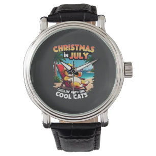 Meowy Xmas Summer Christmas In July Chillin Cool C Watch