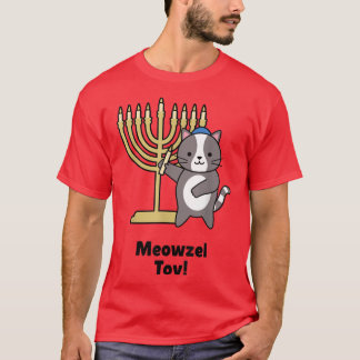 MeowzeL Tov Cat Hanukkah T-Shirt