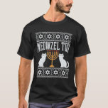 Meowzel Tov Chanukah Jewish Cat Owner Ugly T-Shirt<br><div class="desc">Meowzel Tov Chanukah Jewish Cat Owner Ugly Hanukkah Gift  Shirt</div>