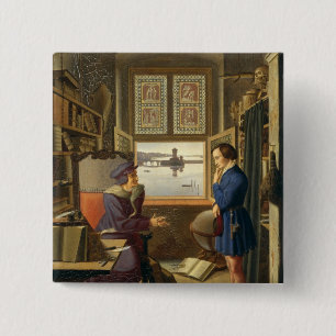 Mephisto and the Student, 1828 15 Cm Square Badge