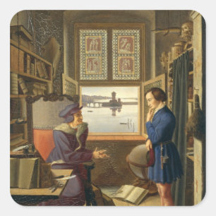 Mephisto and the Student, 1828 Square Sticker