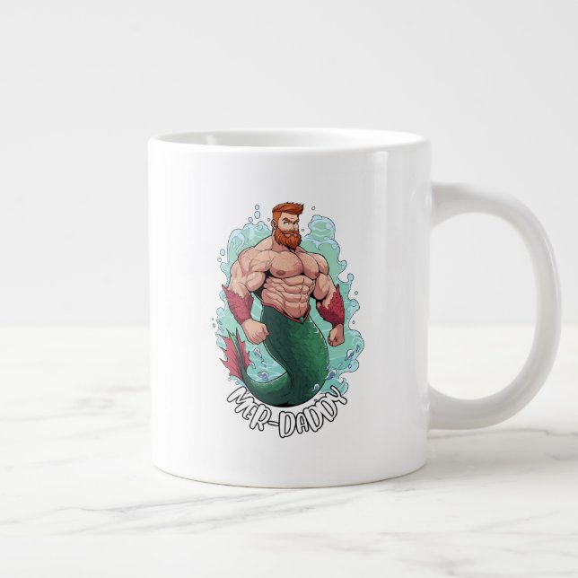 Mer-Daddy, Fatherly Merman Mug (Right)