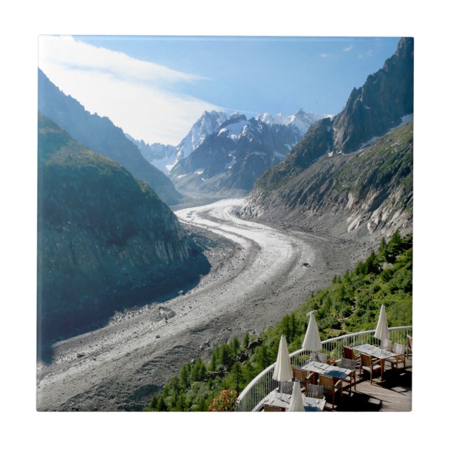 Mer de Glace - Chamonix France Ceramic Tile (Front)