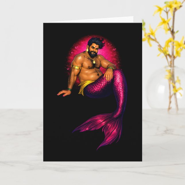 Merbear Lagoon - Arjun Samudra Card (Yellow Flower)