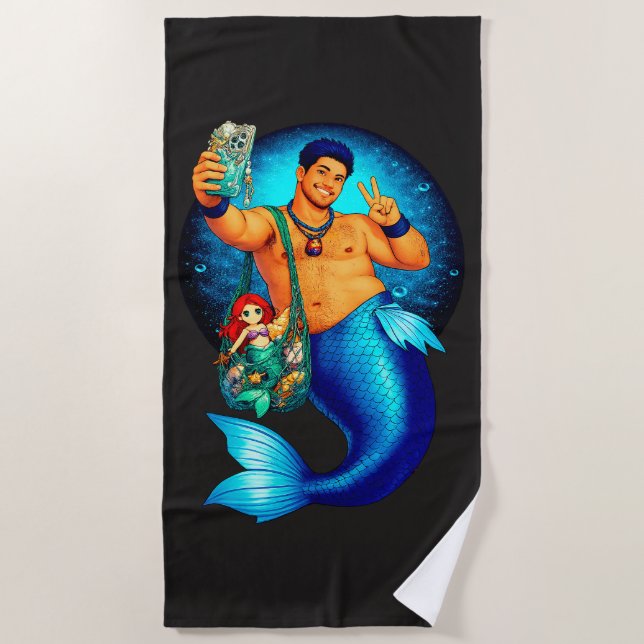 Merbear Lagoon - Kai Mizuno Beach Towel (Front)