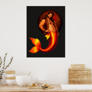 Merbear Lagoon - Mateo del Mar Poster