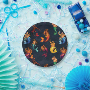 Merbear Lagoon Paper Plate