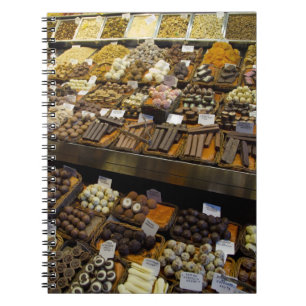 Mercat de Sant Josep, assorted chocolate candy Notebook