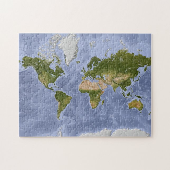Mercator World Map Jigsaw Puzzle (Horizontal)