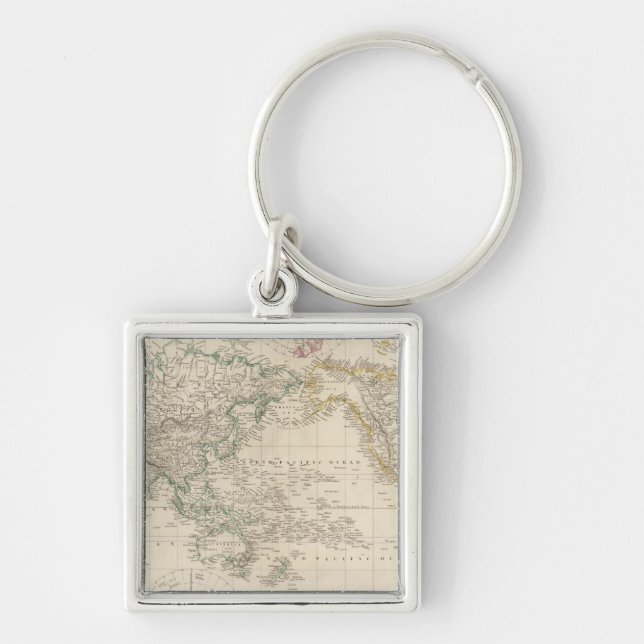 Mercators Projection of the world Key Ring (Front)