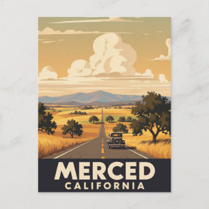 Merced California Central Valley Postcard