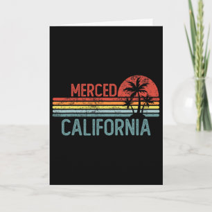 Merced California Funny Usa City Trip Home Roots Card