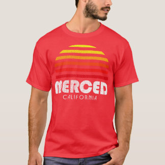 Merced California Sunset Retro T-Shirt