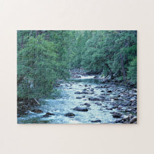 Merced River by Happy Isles, Yosemite, CA Jigsaw Puzzle