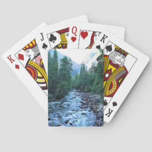 Merced River by Happy Isles, Yosemite, CA Playing Cards